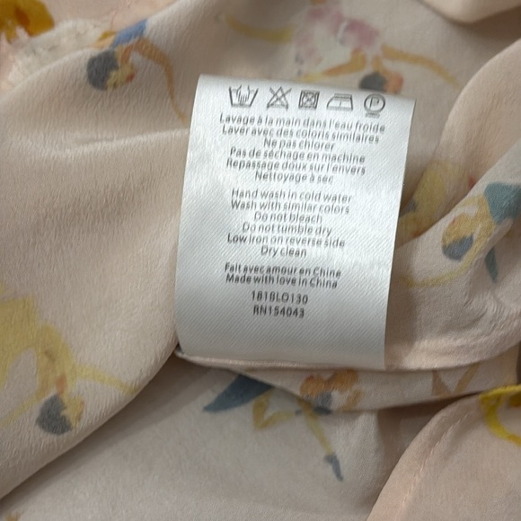 SÉZANE X G.KERO PIERRO SHIRT -silk super dancer blouse size 38 (6) rare find - Picture 10 of 10